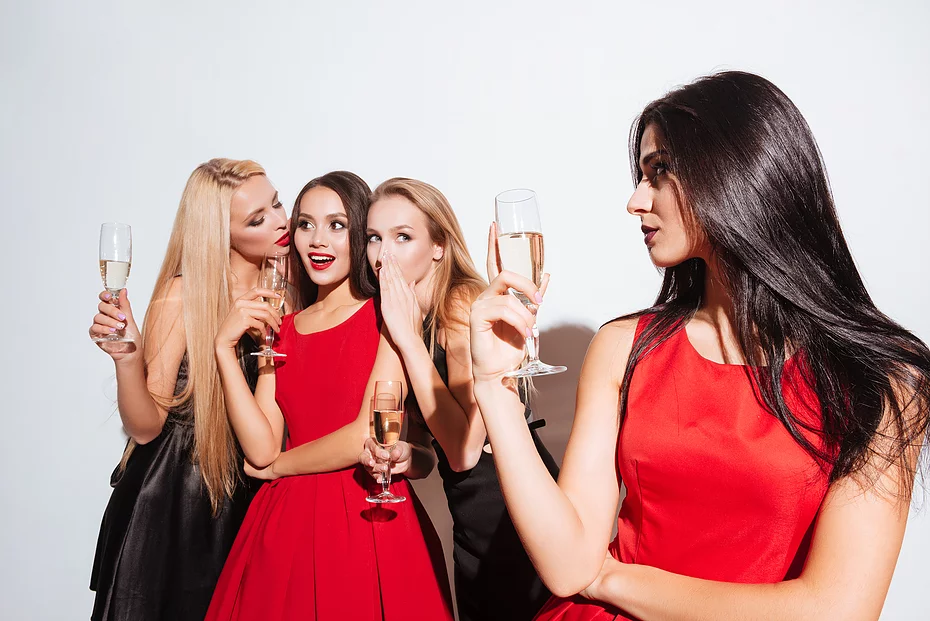 mujeres rojo